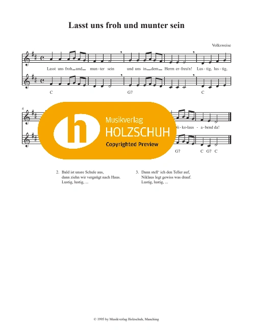 Lasst uns froh und munter sein